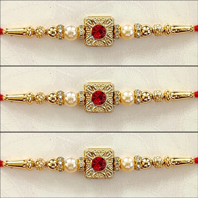 Param sales Religious BD-4824 Assorted Rakhi  Set(Combo of 12 Rakhi)