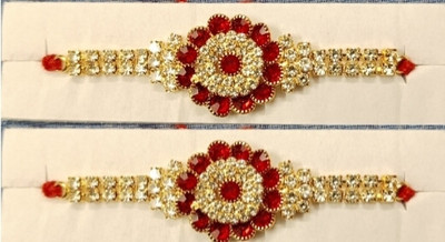 BHAVYA SALES Designer LK370-N2 Assorted Rakhi  Set(2 rakhi)