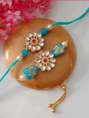 ARADHEMA Designer RKG_A6 Assorted Bracelet, Rakhi  Set(2 Rakhi)