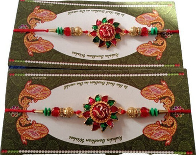 lekhbhav Designer Mangalam126 Assorted Rakhi  Set(2)