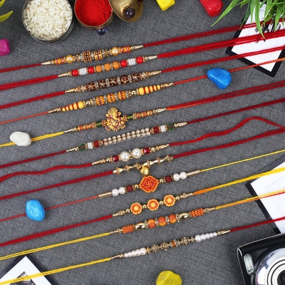 Dreamcart Rakhi Set (package Contains 12 Rakhi 1 Chawal 1 Roli) For Rs. 149 @ 86% off