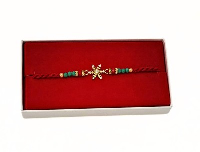 RELBEES Bracelet Rakhi with gift box Mauli Thread Chawal Roli Pack  Set(Rakhi with gift box)