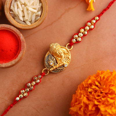 FNP Thread GIFTSFNP18430-P_RK21 Mauli Thread Rakhi  Set(3)