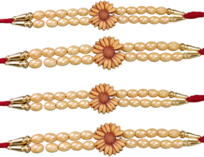 BHAVYA SALES Designer SK10-N2 Assorted Rakhi  Set(4)