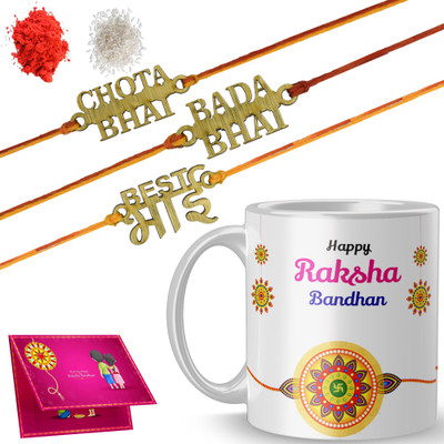 ADN Thread MR-RR3-M3-R40_0612 Mauli Thread Mug  Set(Rakhi)