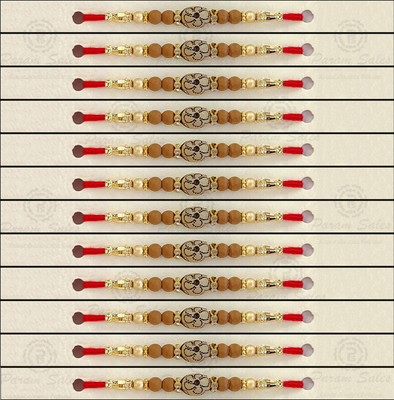 Param sales Designer 4043 Assorted Rakhi  Set(Combo of 12 Rakhi)