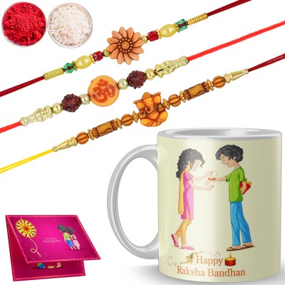 ADN21 Thread MR-RR2-M2-R167 Mauli Thread Mug  Set(Rakhi)