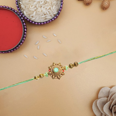 AARON INC Thread Ai_Rakhi_00001423590 Mauli Thread Rakhi  Set(Pack of 01 Rakhi)