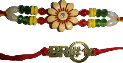 lekhbhav Designer LK333 Assorted Rakhi  Set(2)