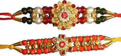 DARSHITABHAV Designer New_Mangalam171_FW Assorted Rakhi  Set(2 Rakhi)