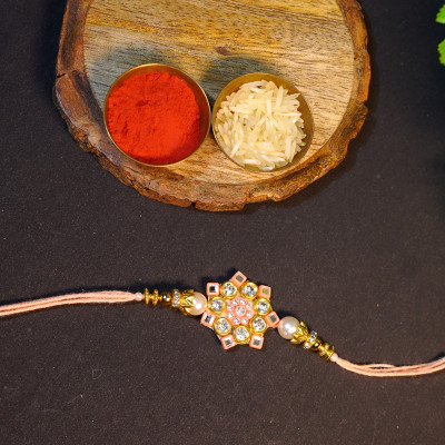 wewrapsmile Thread MW-RKH-146 Mauli Thread Rakhi  Set(1)
