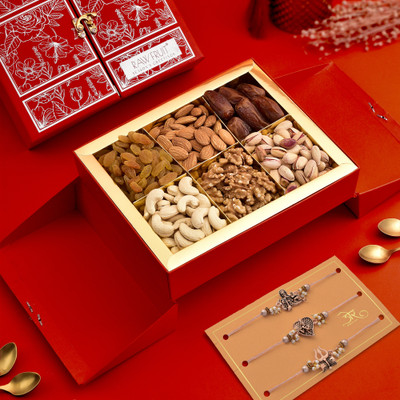 HyperFoods HF-RF-STNDBX-BASIC-RED-R302 Paper Gift Box(Red)