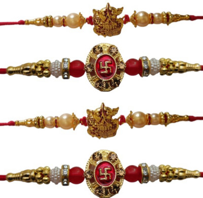 BHAVYA SALES Designer SKT1085_New_Rakhi_set-N2 Assorted Rakhi  Set(4)
