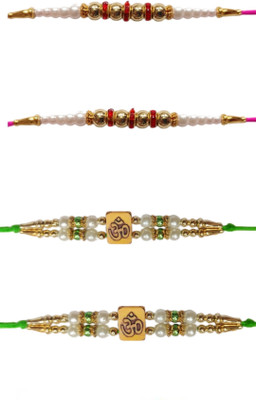 lekhbhav Designer S623 Assorted Rakhi  Set(DESIGNER HANDMADE RAKHI SET)