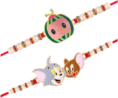 VIVASTRI Designer 1164-1253RKG Jute Rakhi  Set(2 Rakhi)