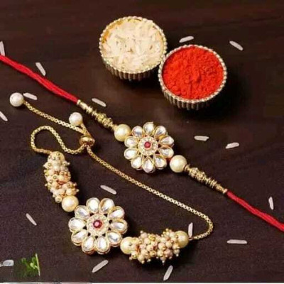 Sivori Thread Rakhi(UJ)-38 Mauli Thread Rakhi  Set(2 Rakhi)