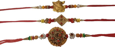 DARSHITABHAV Designer New_Mangalam46_FW Assorted Rakhi  Set(3)