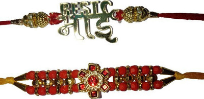 BHAVYA SALES Designer RKH63-N2 Assorted Rakhi  Set(2)