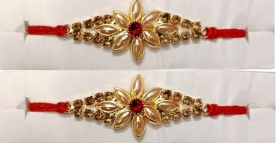 BHAVYA SALES Designer LK357-N2 Assorted Rakhi  Set(2 rakhi)