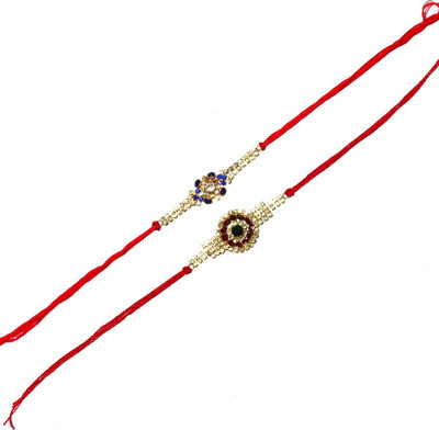 BHAVYA SALES Designer SKT1062_New_Rakhi_set-N2 Assorted Rakhi  Set(Designer Rakhi Set of 2)