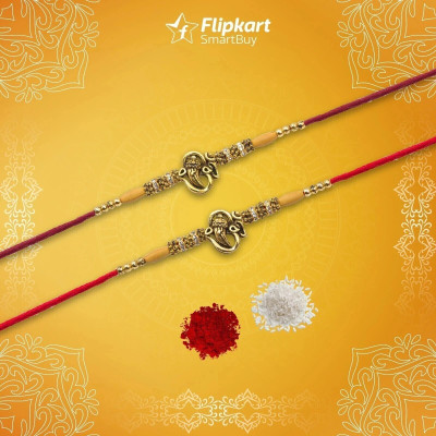 Flipkart SmartBuy Religious R141 Mauli Thread Rakhi  Set(Pack Of 2)