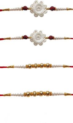 lekhbhav Designer S575 Assorted Rakhi  Set(DESIGNER HANDMADE RAKHI SET)