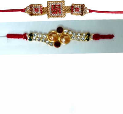 lekhbhav Designer skt1138 Assorted Rakhi  Set(2 rakhi)