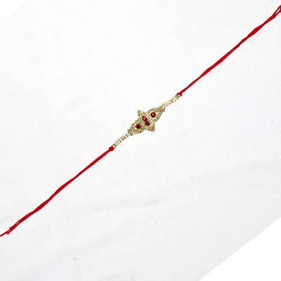 BHAVYA SALES Designer NR48-11-N2 Mauli Thread Rakhi  Set(Designer Multi color Rakhi Set of 3)