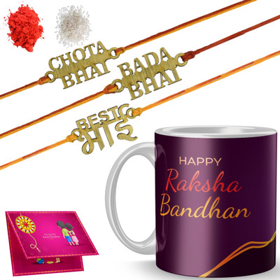 MM9E Thread DP-RR3-M3-R133 Mauli Thread Mug  Set(Rakhi)