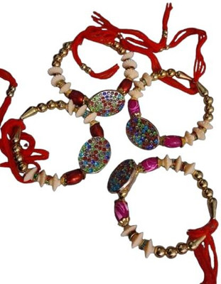 Aatika Zahid Lumba S09 Pearl Rakhi  Set(Wool)