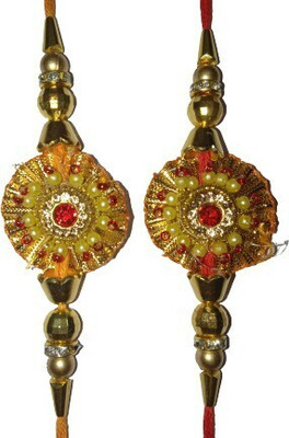 lekhbhav Designer New_11Mangalam122 Assorted Rakhi  Set(2 Rakhi)