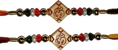 lekhbhav Designer LK59 Assorted Rakhi  Set(2 rakhi)