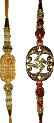 BHAVYA SALES Designer RKH62-N2 Assorted Rakhi  Set(2)