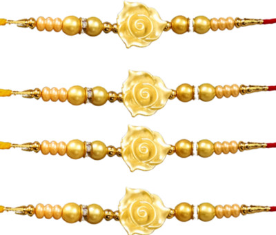 BHAVYA SALES Designer skt1077_New_Rakhi_set-N2 Assorted Rakhi  Set(4)
