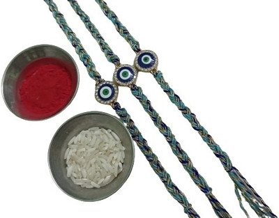 APNA STORE Religious Rel-3p-974R Mauli Thread Rakhi  Set(3 rakhi set)