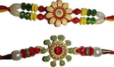 DARSHITABHAV Designer New_Mangalam289_FW Assorted Rakhi  Set(2)