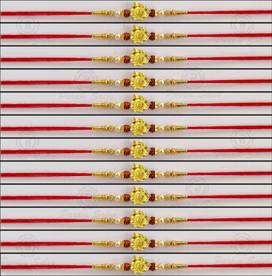 Param sales Designer 4048 Assorted Rakhi  Set(Combo of 12 Rakhi)