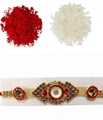 BHAVYA SALES Designer S590-N2 Assorted Rakhi  Set(1 DESIGNER HANDMADE RAKHI)