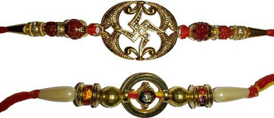 lekhbhav Designer New_11Mangalam370 Assorted Rakhi  Set(2)