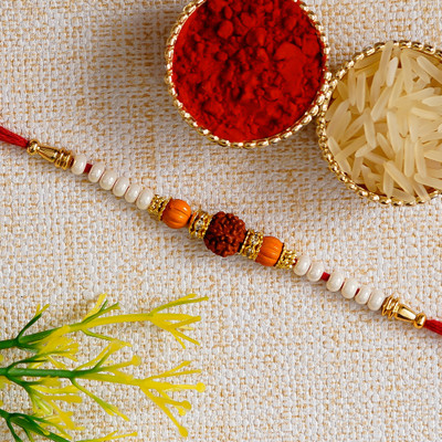 Anil Rakhi Designer Rakhi Assorted Rakhi  Set(Pack of 1 with Roli Chawal)