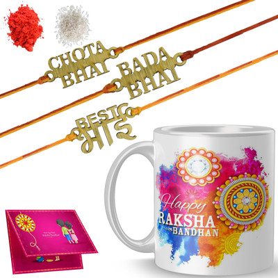 MM9E Thread DP-RR3-M3-R38 Mauli Thread Mug  Set(Rakhi)