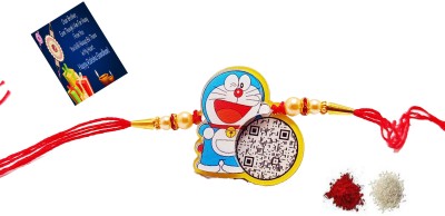 Sprha J-RAKHI 827 Assorted Rakhi  Set(3D Doraemon Kids Rakhi 1 Set)