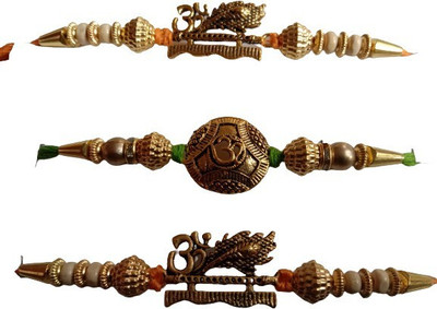 DARSHITABHAV Designer New_Mangalam159_FW Assorted Rakhi  Set(3)