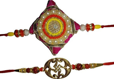 lekhbhav Designer New_Mangalam93 Assorted Rakhi  Set(2)