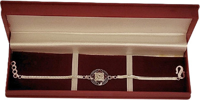 RELBEES Bracelet RB1913998_M_1 Silver Rakhi  Set(1 Silver RAKHI)