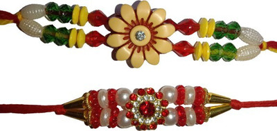 DARSHITABHAV Designer New_Mangalam266_FW Assorted Rakhi  Set(2)