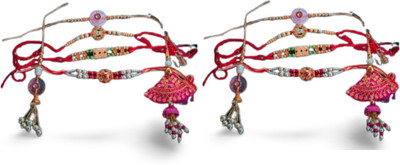 ARHAM COLLATION Designer 912 Assorted Rakhi  Set(1)