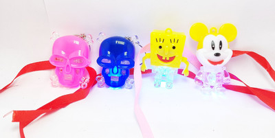 RakhiParva Designer Trending_JM3_Rk RAKHI2020127_740new Mauli Thread Rakhi  Set(4 Kids LED light cartoon Rakhi)