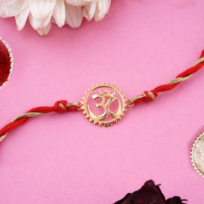 ZALKARI Thread ZLRH-1003 Silver Rakhi, Chawal Roli Pack  Set(1)