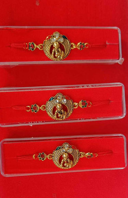 Deniyel Bracelet SG-LU-RK Mauli Thread Rakhi  Set(PACK OF 3)